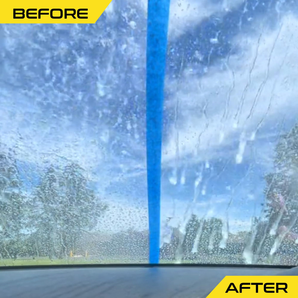 Formula 1 Glass Cleaner with Rain Repellent - Windshield Cleaning Spray for Streak-Free Finish, Improve Visability in Rain, Snow, or Sleet, 16 oz.