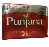 Punjana Thompsons Tea Bags 80 per Pack