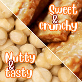 Gourmet Macadamia Brittle Gift Box - by Its Delish | Handmade Old-Fashioned Style | Beautiful & Delicious Square Cut Pieces 16 Oz Macadamia Brittle |