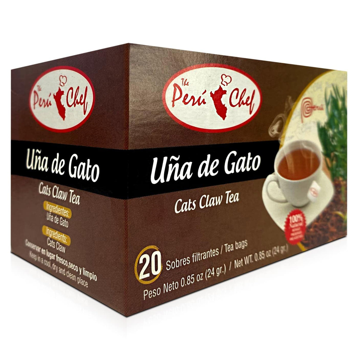 Peruchef Te Una de Gato 60 sobres | 60 tea bags Cats claw Tea 3 Pack