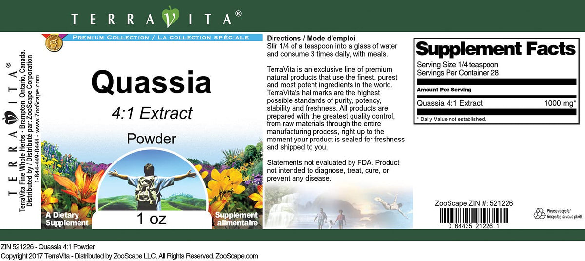 Quassia 4:1 Powder (1 oz, ZIN: 521226) - 3 Pack