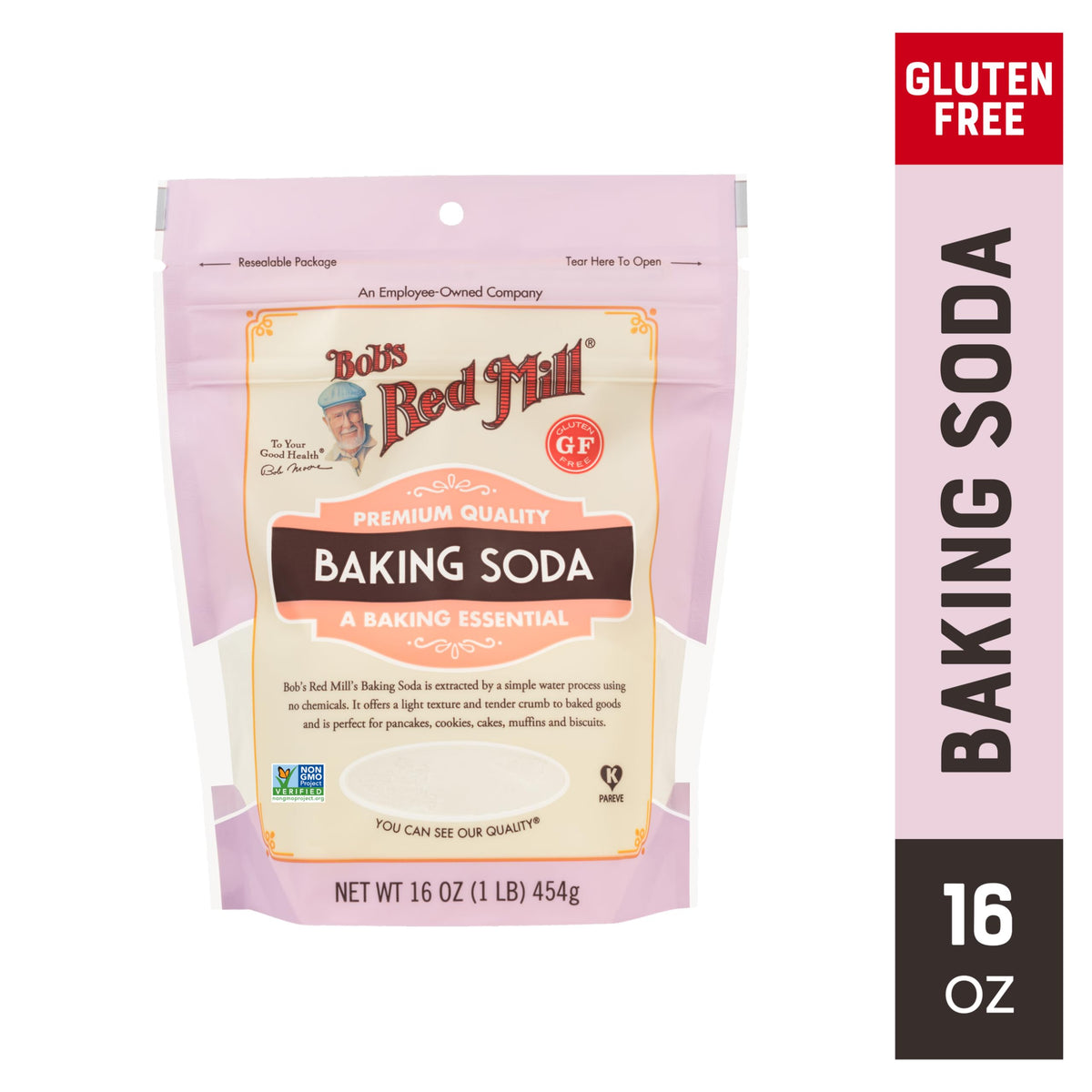 Bob's Red Mill Baking Soda, 16oz (Pack of 1) - Non GMO, Gluten Free, Vegan, Paleo Friendly, Kosher