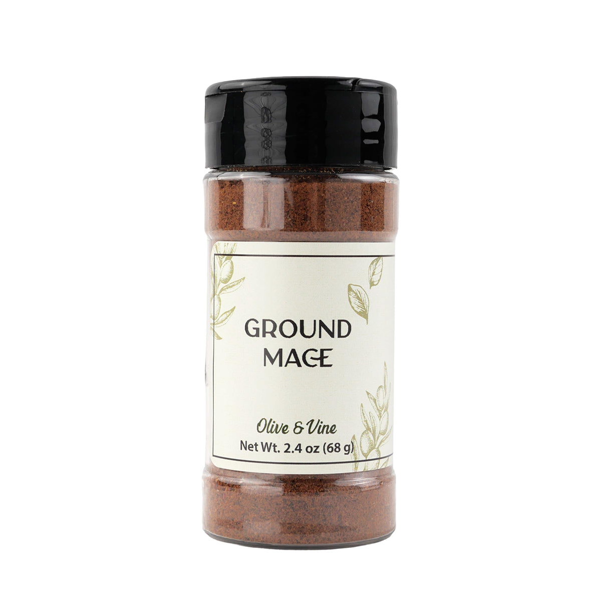 Olive & Vine Ground Mace, Warm Spice, For Baking & Sauces, Rich Tradition, Authentic Taste, For Global Recipes (2.4 Ounce)