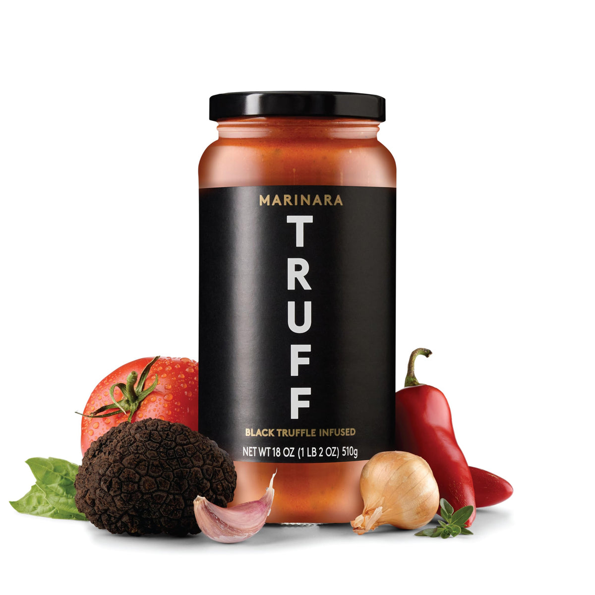 TRUFF Pasta Sauce, Black Truffle Marinara | Flavorful Tomato Sauce for Pasta, Pizza, and More | Non-GMO, Vegan, Pack of 2 (Marinara, 2 Count)