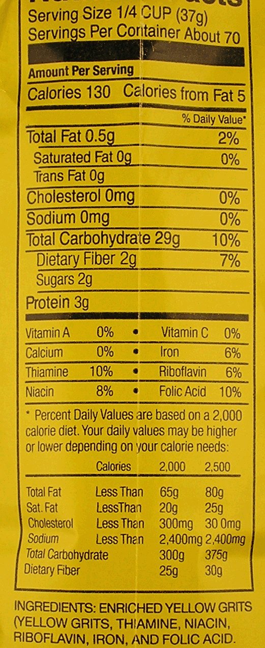Moss Water Ground Yellow Corn Grits 5 Lbs