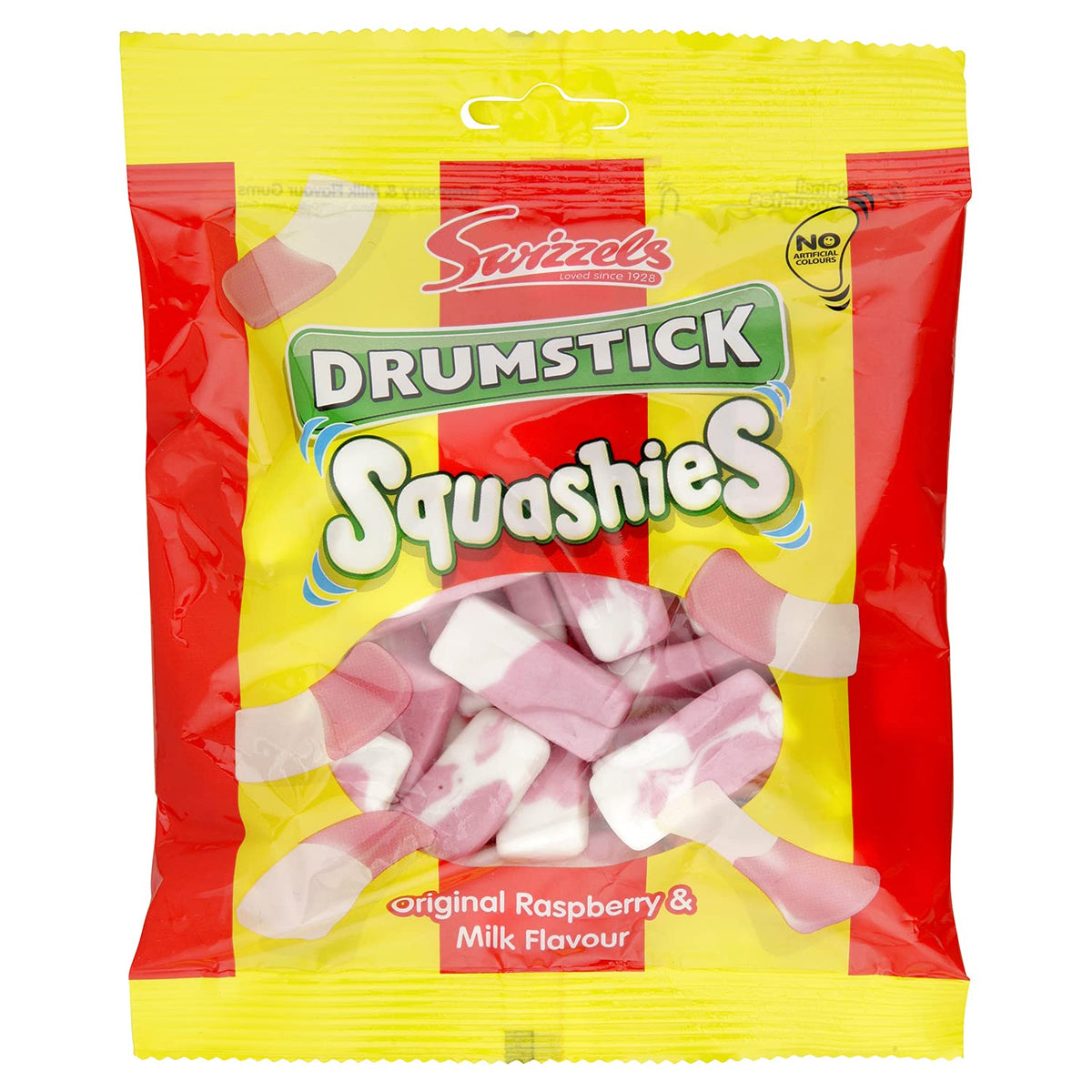 Swizzels Drumstick Squashies Original Raspberry & Milk Flavour 120g