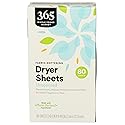 365 by Whole Foods Market, Fabric-Softening Dryer Sheets, Unscented, 80 Count