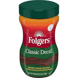 Folgers Classic Decaf Instant Coffee, 8 Ounce