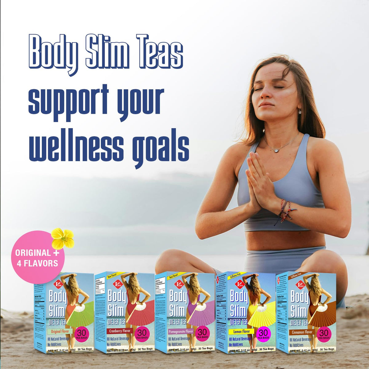 Uncle Lee’s Body Slim Dieters Tea, Detox & Slimming Tea, Senna, Bitter Orange, Cinnamon Flavor & Chicory Root, Natural Laxative, Caffeine-Free Herbal
