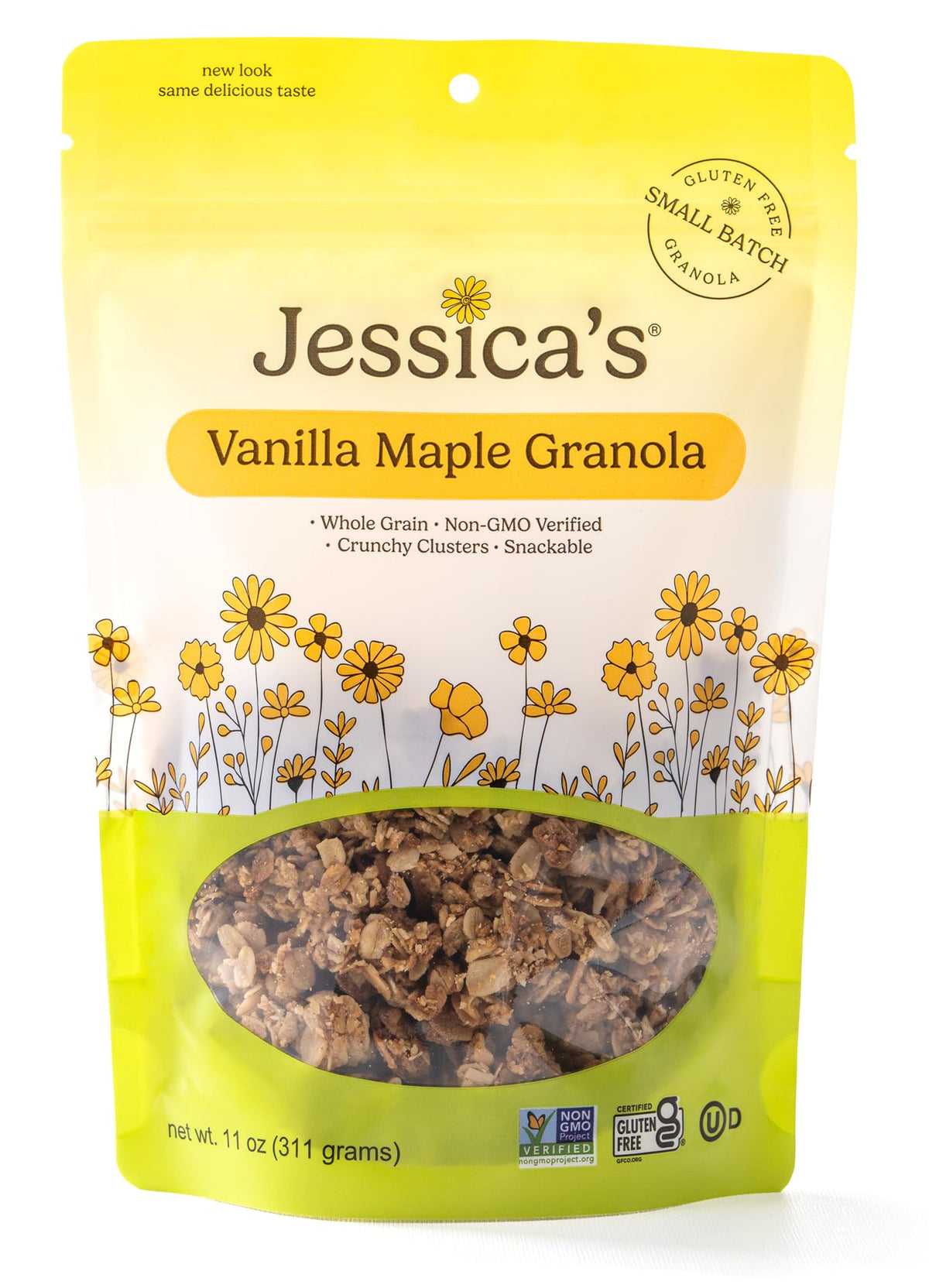 Jessica’s Vanilla Maple Granola - Handmade, Non-GMO, Gluten-Free, Whole Grain, 11oz