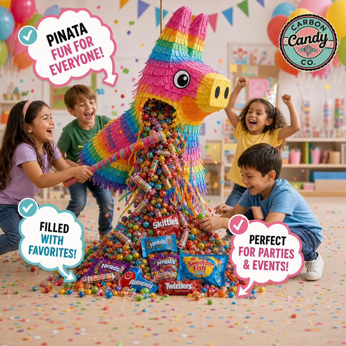 Pinata Candy Variety Pack - 20 Lb Assorted Mix, Pinata Stuffers for Kids