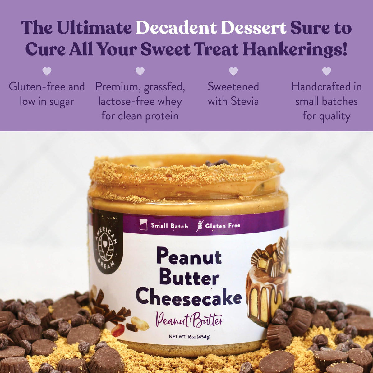 American Dream Nut Butter - Gluten-Free Peanut Butter Cheesecake Peanut Butter