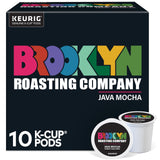 Brooklyn Roasting Company Java Mocha, Single Serve Keurig K-Cup Pods, Medium Roast Coffee, 10-Count Box
