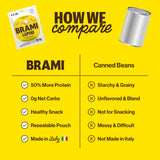 BRAMI Lupini Beans Snacks, Garlic & Rosemary | 7g Plant Protein, 0g Net Carbs | Vegan, Vegetarian, Keto, Plant Based, Mediterranean Diet, Healthy