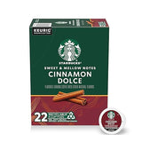 Starbucks K-Cup Coffee Pods, Flavored Hot or Iced Coffee, Cinnamon Dolce, 22 Keurig Pods