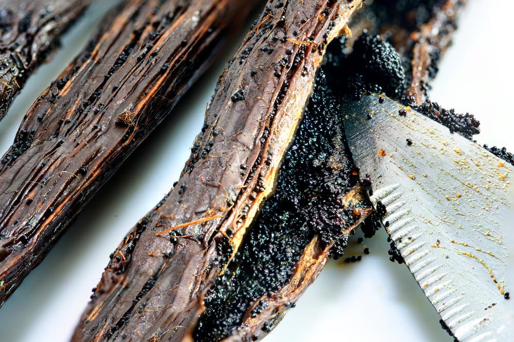 25 Burundi Vanilla Beans Whole Grade A Pods for Homemade Vanilla Extract, Baking, Ice Cream, Flavoring, & Powder