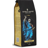 Catholic Coffee Variety Coffee Box (Ground) (Our Lady of Guadalupe, St. Patrick, St. Peter, St. Joseph) includes 4 12 oz Bags of Medium and Dark Roast