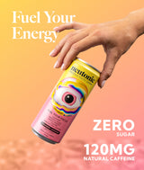 Neutonic Nootropic Productivity Energy Drink | Strawberry Lemonade 12 Cans | 120mg Natural Caffeine, Zero Sugar | Support Memory, Mental Clarity
