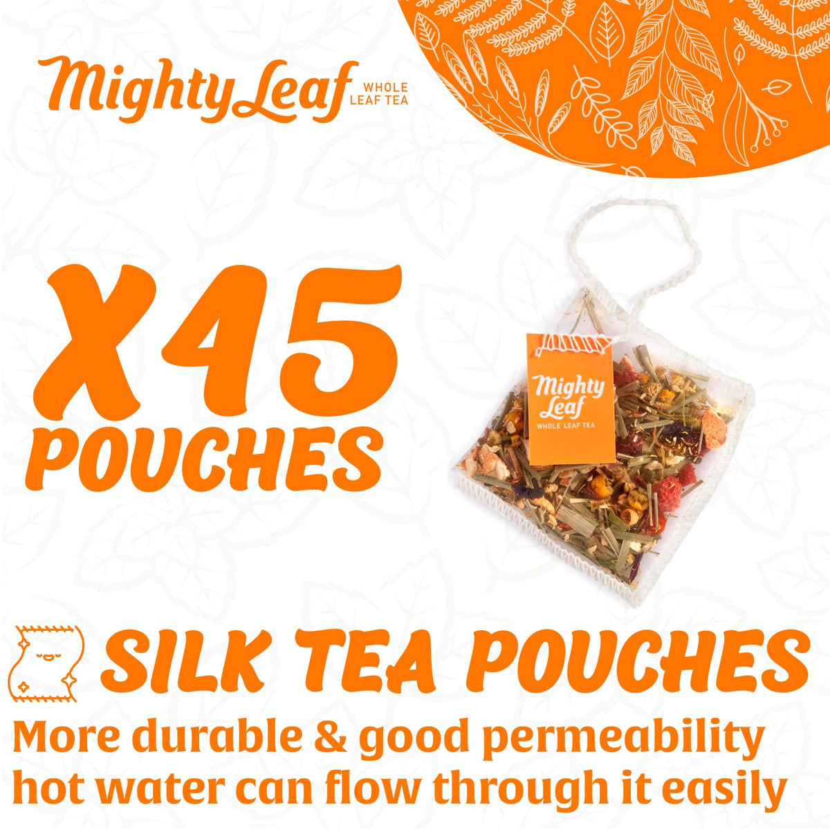Mighty Leaf Chamomile Citrus Herbal Tea - (Packs of) - Caffeine-Free S - 45 Count Tea Pouches - Premium Herbal Tea with Rich Flavor - Individually
