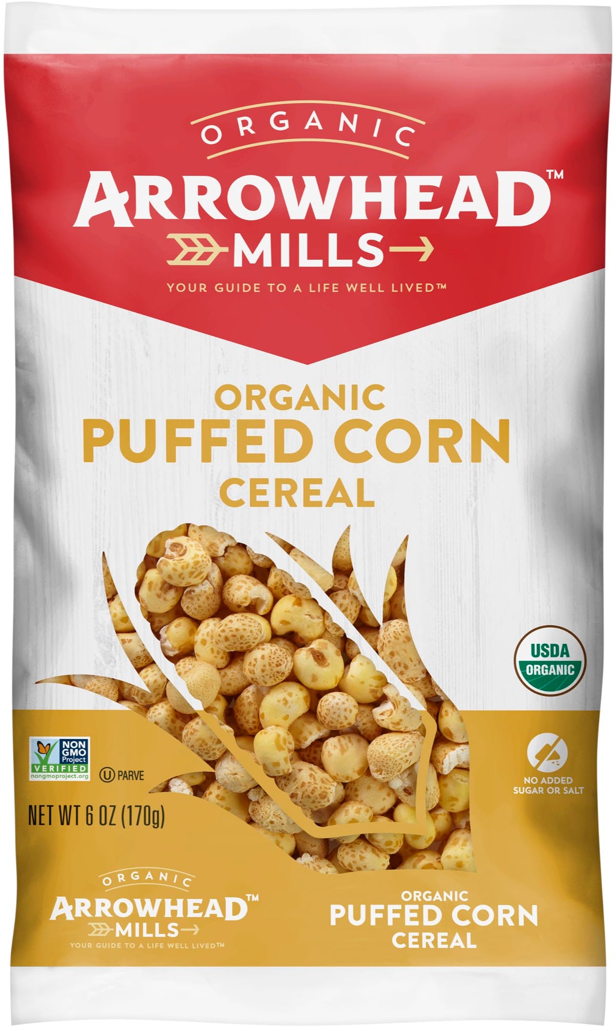 Arrowhead Mills Puffed Corn Cereal, 6 oz