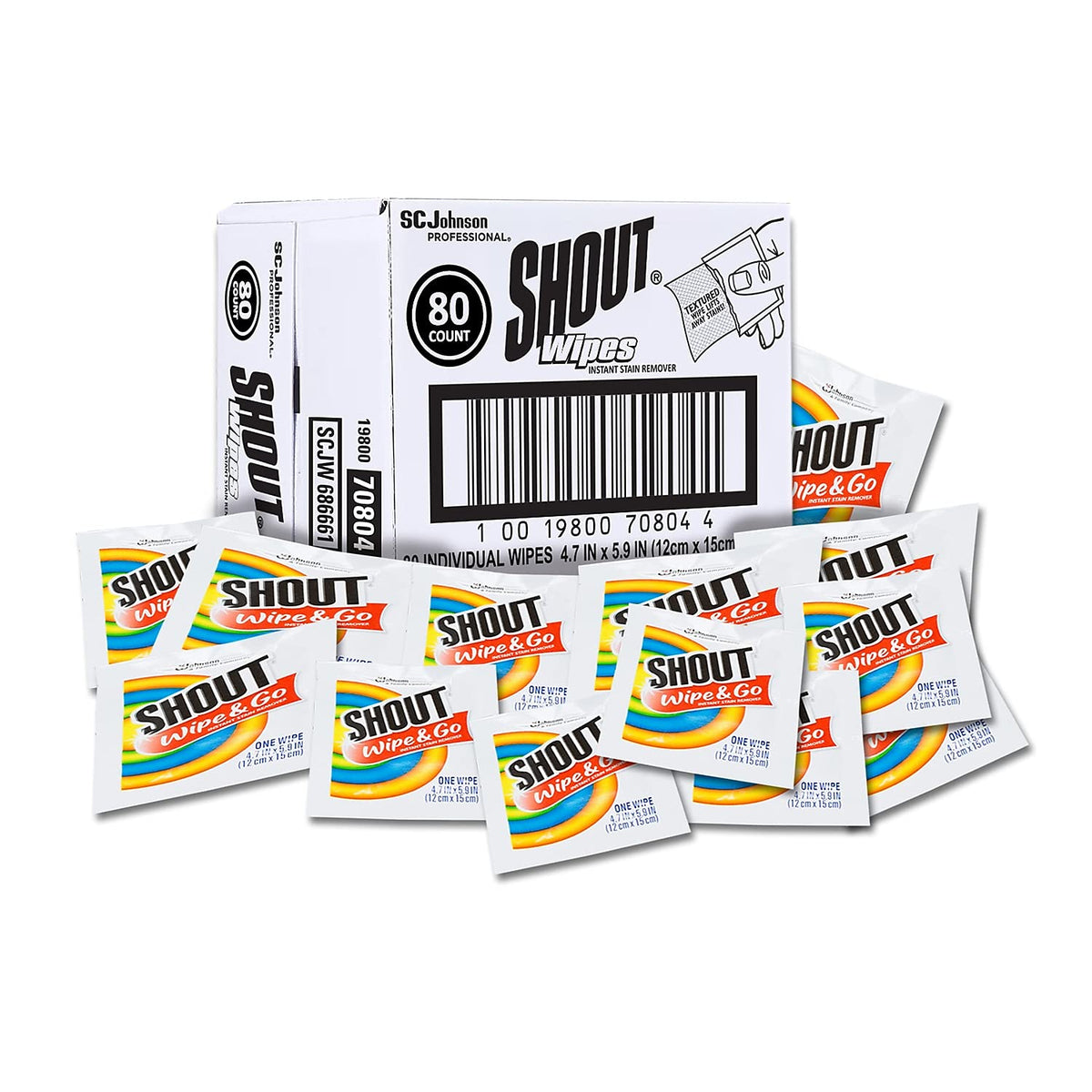 Shout Wipes (case of 80)