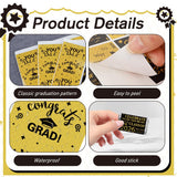 Graduation Party Decorations, 2026 Graduation Candy Stickers, 120 PCS Black Gold Congrats Grad Mini Candy Wrapper Class of 2026 Bar Label Stickers