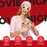 Movie Night Popcorn and Candy Gift Basket - Keto Cravings Gift Basket - Perfect for a Cozy and Fun Evening at Home or the Theater with Family