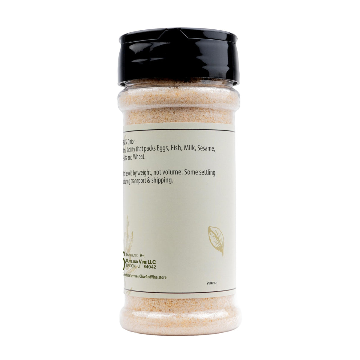 Olive & Vine Granulated Onion, Savory Flavor, Seasoning for Soups, Stews, and Sauces, Rich Tradition, Authentic Taste, For Global Recipes (3.68 Ounce)