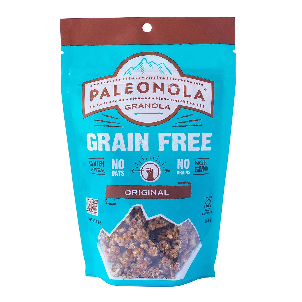 Paleonola Original Grain Free Granola, 10 Oz Resealable Bag (Pack of 1) - Grainless Protein Paleo Granola Blended with Dried Coconut and Cranberries