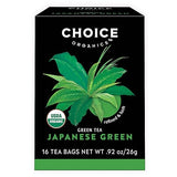 Choice Organic Teas Japanese Green Tea - Compostable - Contains Caffeine - 48 Organic Green Tea Bags (Pack of 3)