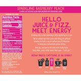 IZZE Spark Raspberry Peach with Caffeine, 24-pack, 8.4 fl oz cans