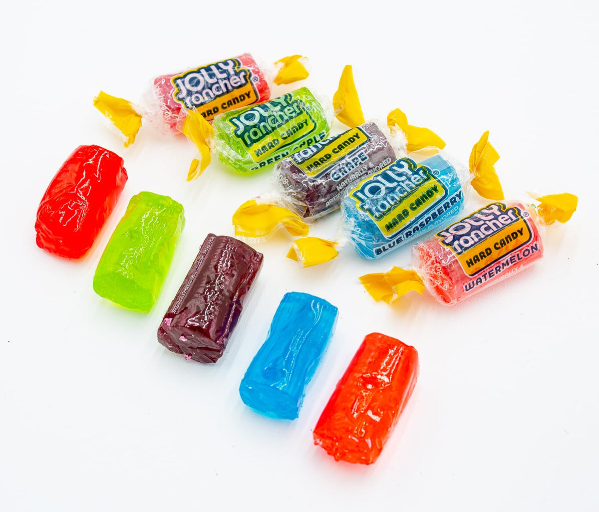 Jolly Ranchers Hard Candy ASSORTED 5 lb - Bulk Bag, 5 Original Flavors (Watermelon, Blue Raspberry, Cherry, Green Apple, Grape)