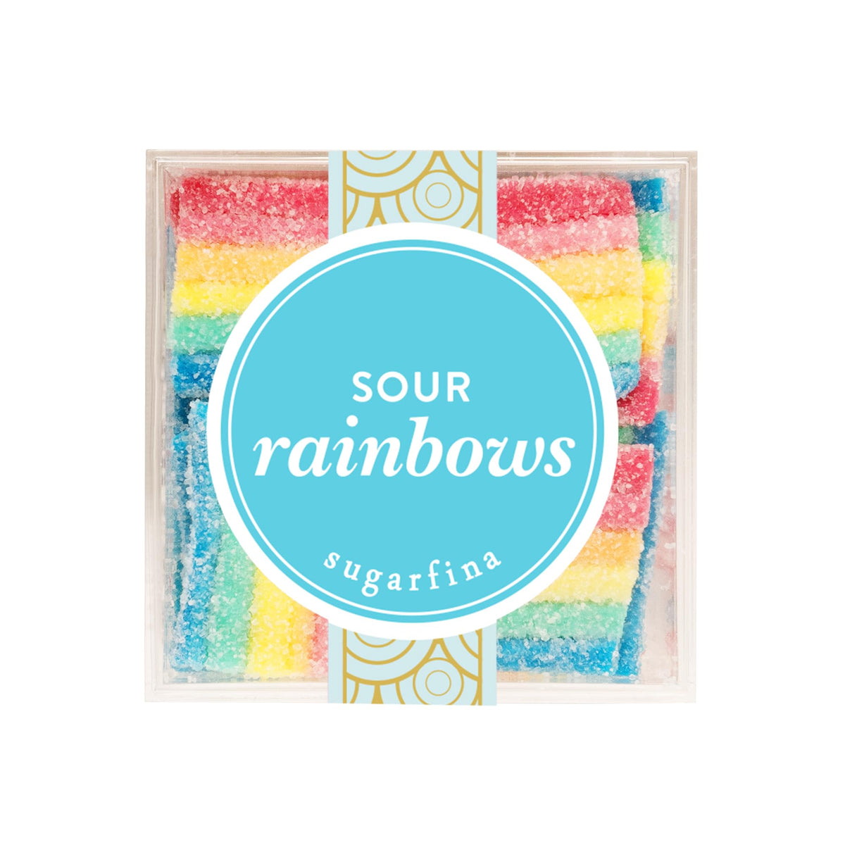 Sugarfina Sour Rainbows Small Candy Cube, Gummies, 3.2 oz, 6 Count