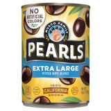 Pearls Extra Large Black Ripe Pitted Olives, 6 oz Cans, Pack of 8