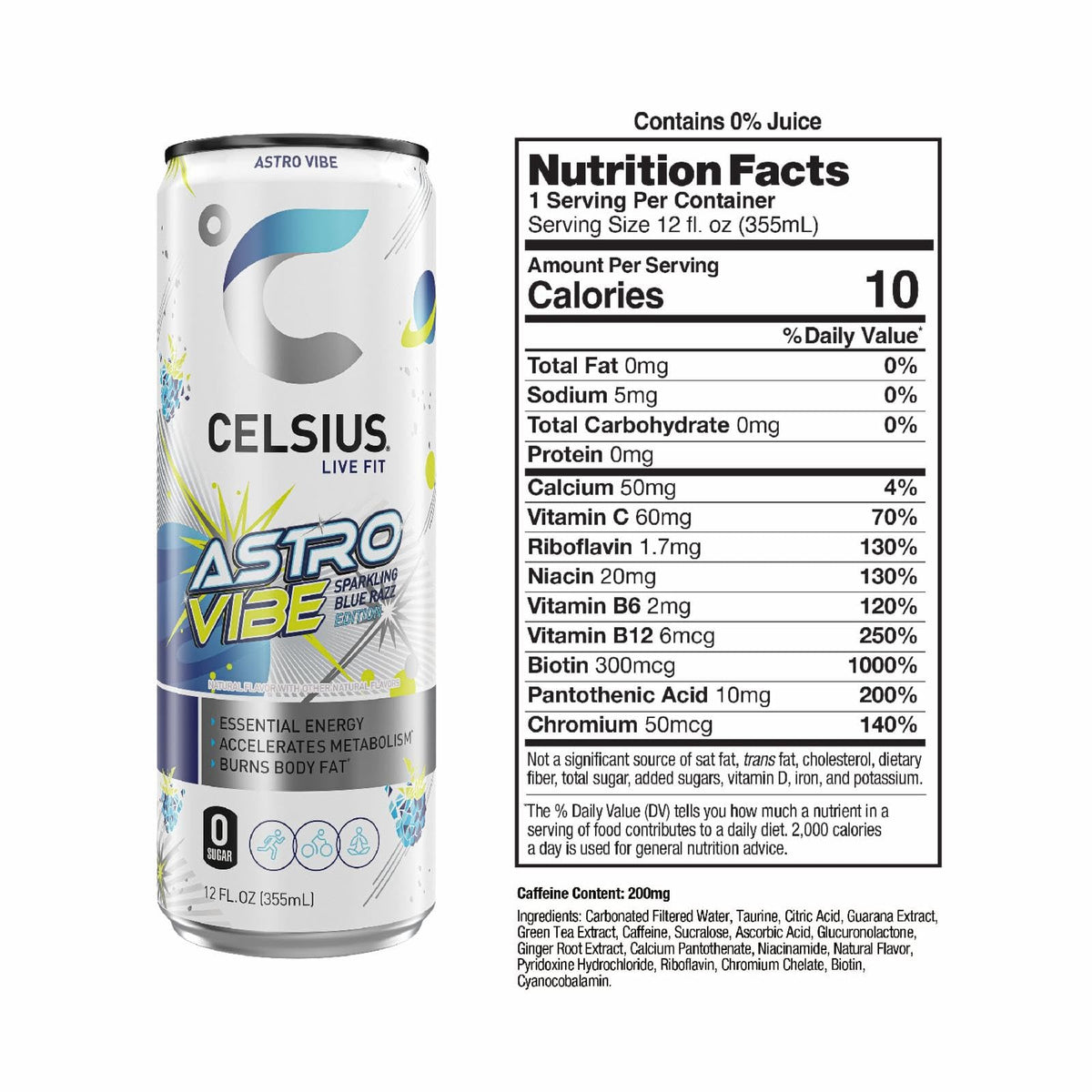 Celsius Astro Vibe 12oz