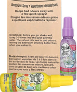 4 Pack of Poo Be Gone Stinky Bowl Toilet Perfume Spray, Lavender Vanilla and Fresh Citrus Scent Air Freshener Toilet Odor Inhibitor 1.85oz Bottles