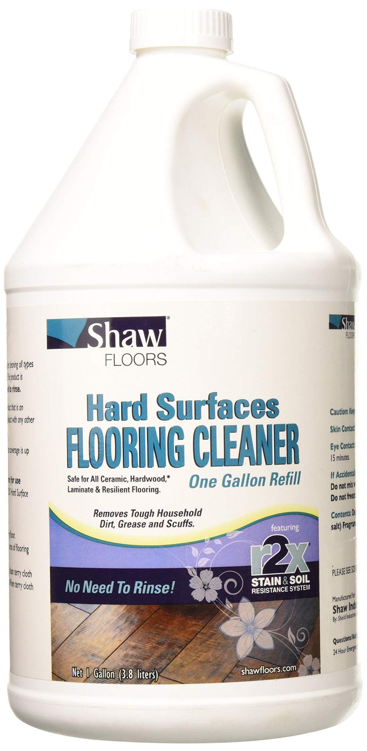 Shaw Floors R2X Hard Surfaces Flooring Cleaner Ready to Use No Need to Rinse Refill 1 Gallon