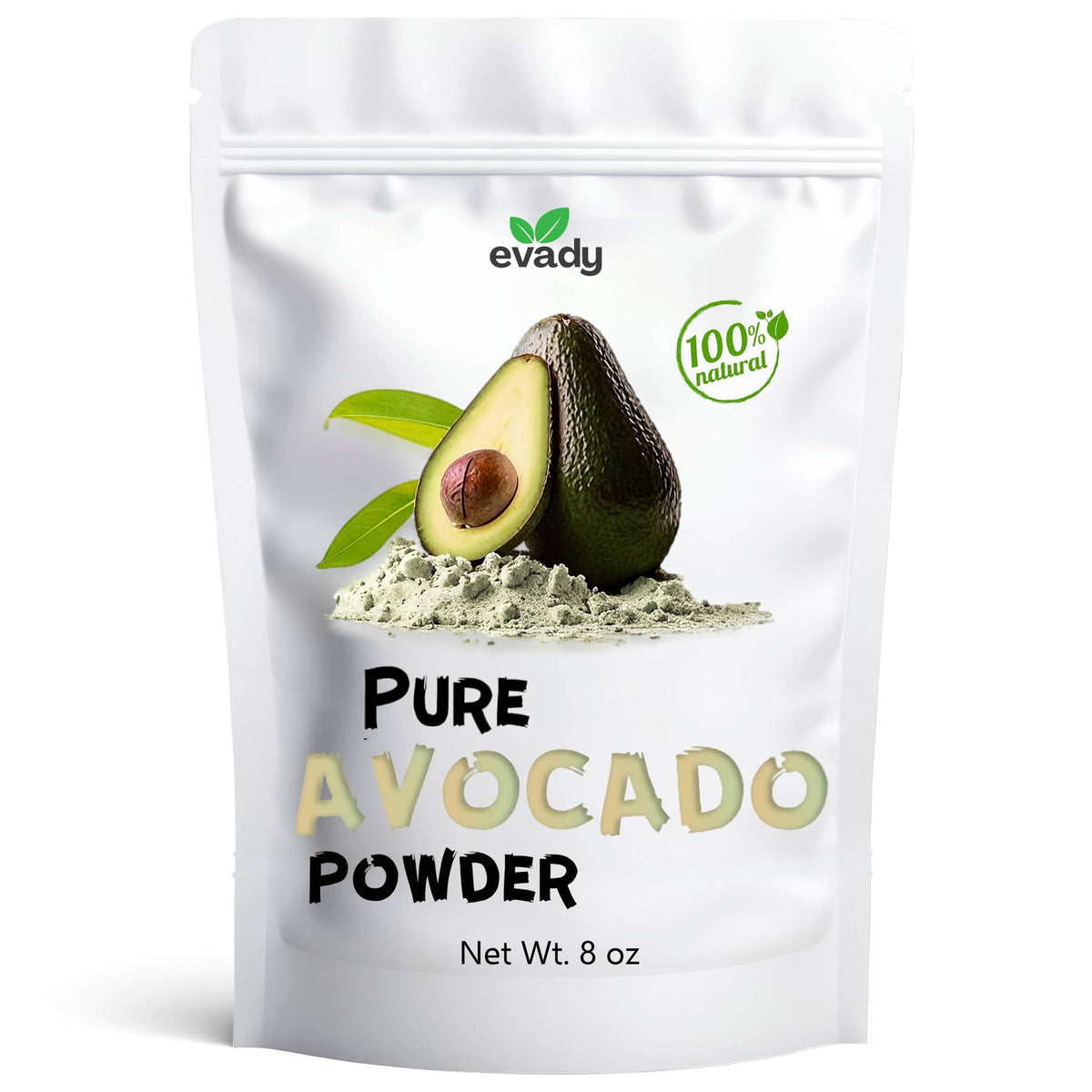 Avocado Powder 8 oz, Natural Avocado Powder for Vitamin Cocktail, Smoothies, Dressing, Salads, Seasonings