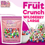 Fruit Crunch Freeze Dried Candy Variety Pack - Wildberry & Tropical Flavors - 16 oz Each - Crunchy Fruity Snack Treats in Large Pouches - Assorted