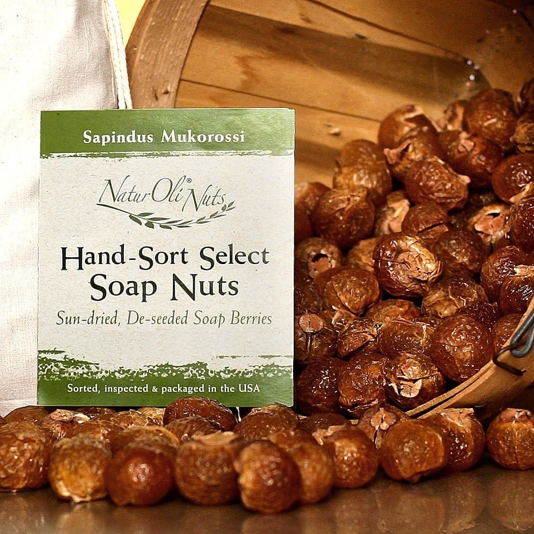 NaturOli Soap Nuts/Soap Berries - 4-Lbs organic (960 loads) + 18X Travel Bottle! Select Seedless - 4 Wash Bags, 8-pg info, Tote Bag. Organic Laundry