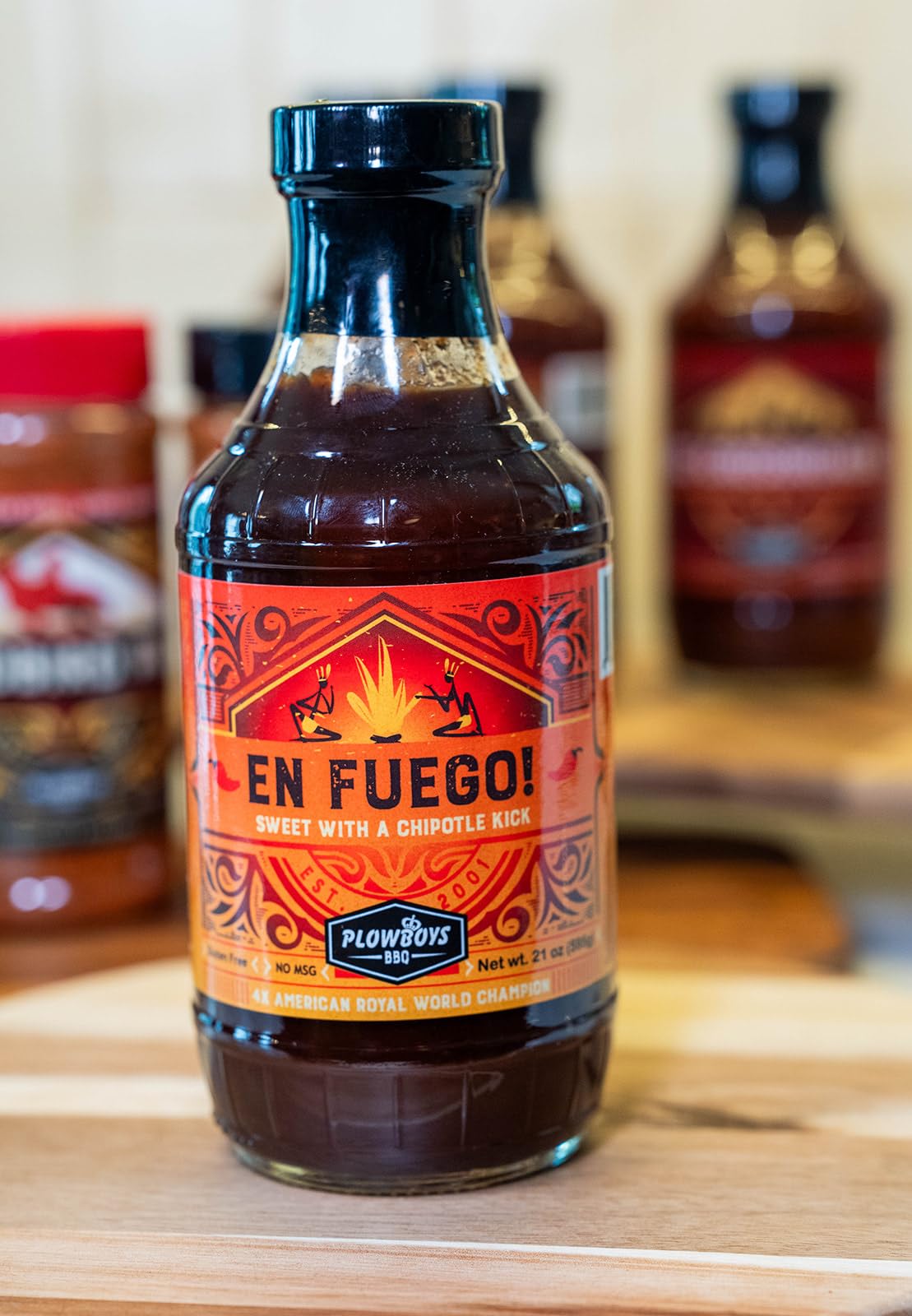 Plowboys BBQ Barbecue Sauce (En Fuego - 64 Fl Oz)