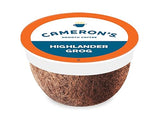Cameron's Coffee Single Serve Pods, Flavored, Highlander Grog, 12 Count (Pack of 1)