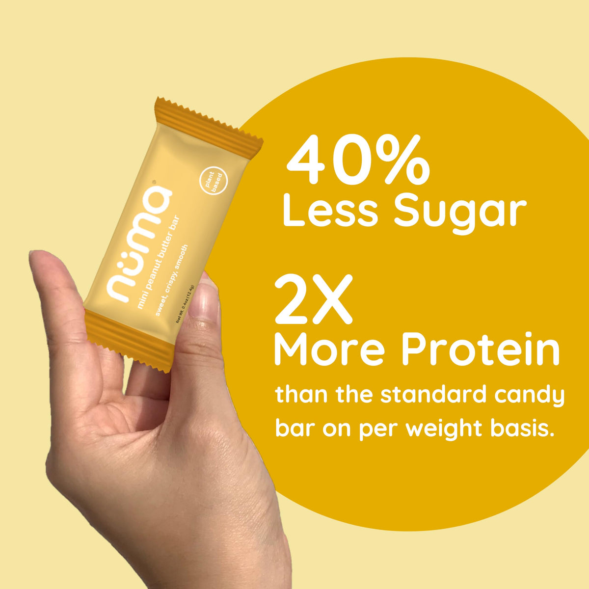 Assorted Mini Peanut Butter Bars, loose lb bulk, vegan high protein low sugar, 4 flavor variety, all natural, gluten free, plant based, individually