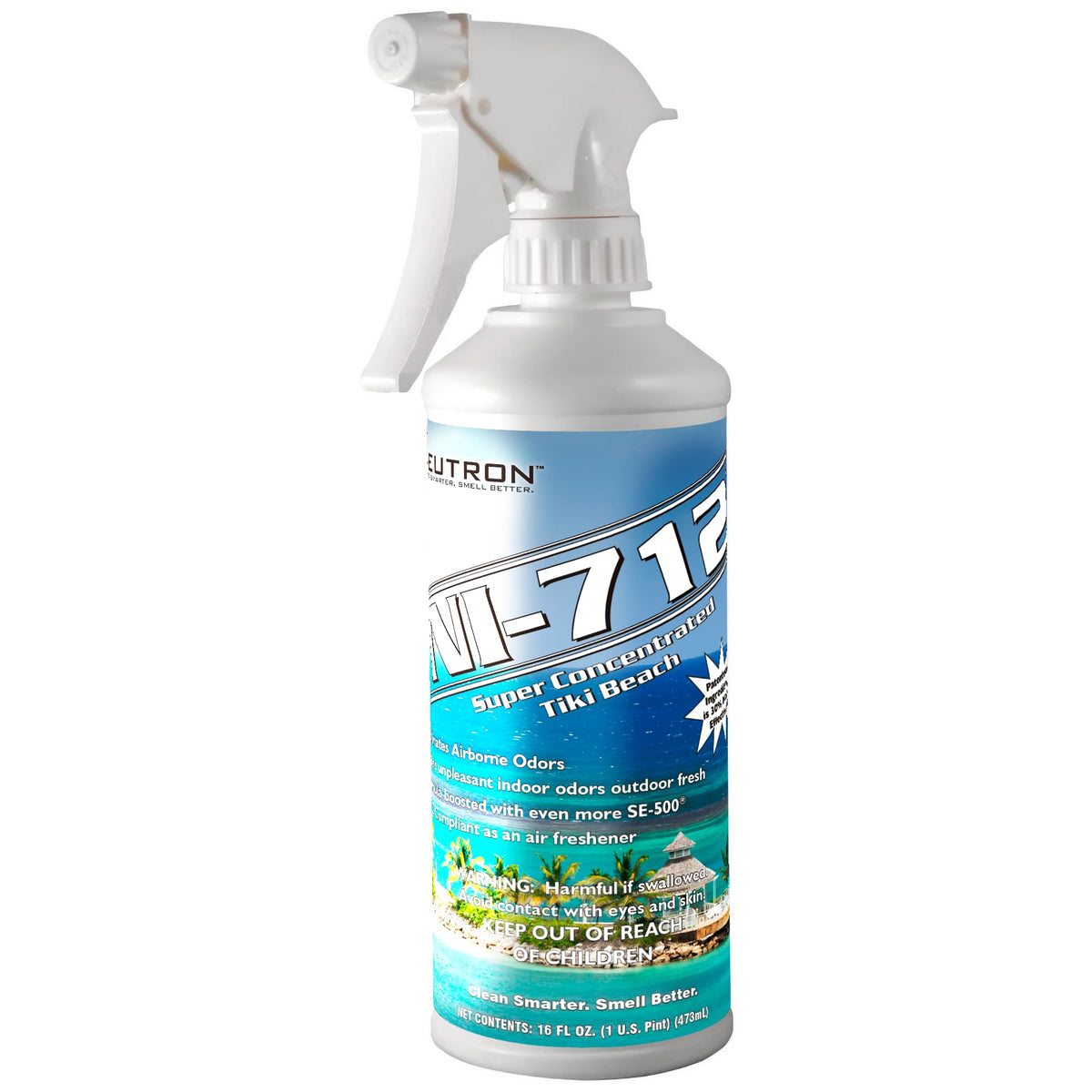Neutron Industries NI-712 Tiki Beach Odor Eliminator Spray (1 bottle) - Powerful, Long-Lasting Odor Neutralizer - Instant Air Freshener for Home, Car