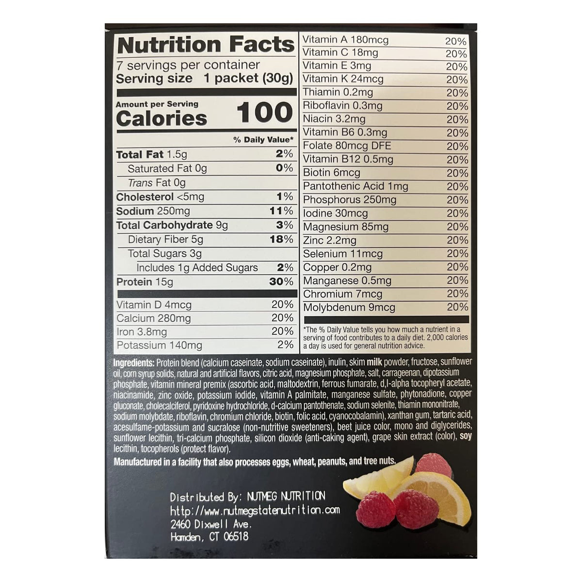 PROTIFIT - High Protein Lemon Raspberry Pudding & Shake Mix 3 Pack, 15g Protein, Low Calorie, Low Fat, Low Carb, Aspartame Free, Idea Protein