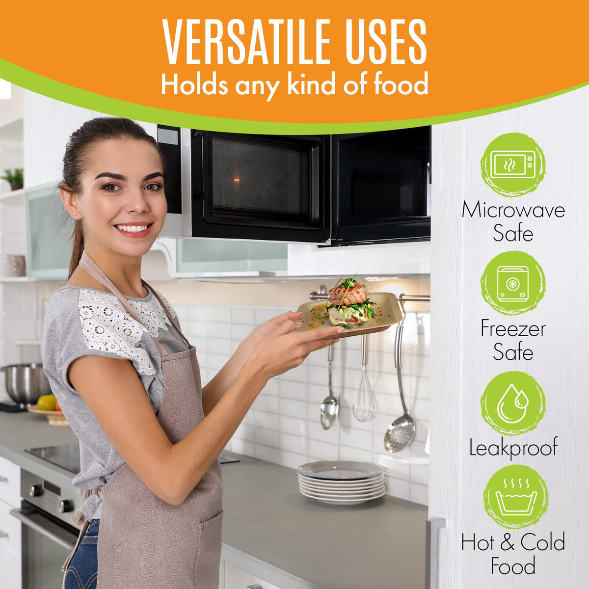 Raj Eco Compostable Palm Leaf Plates Like Bamboo Plates Disposable - 8 Inch Square 200 Plate, Natural wooden, Eco-Friendly, Fancy Biodegradable