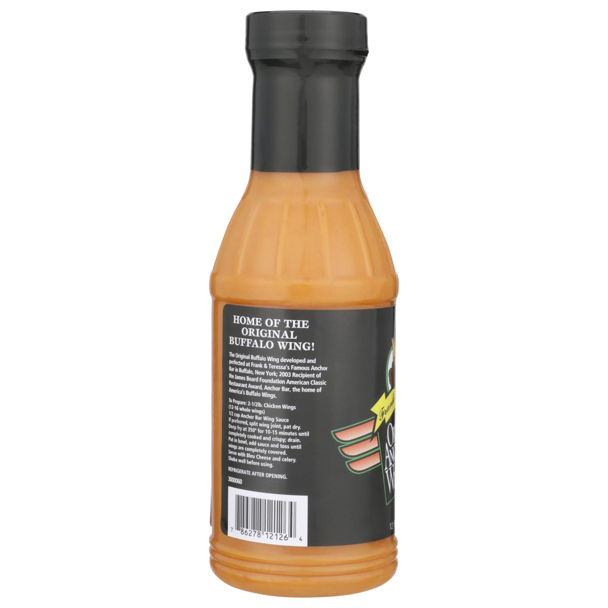 Anchor Bar Original Buffalo Wing Sauce, Medium Recipe - Authentic Buffalo Flavor, Award-Winning Original Wing Sauce, 12 oz [Pack of 3]