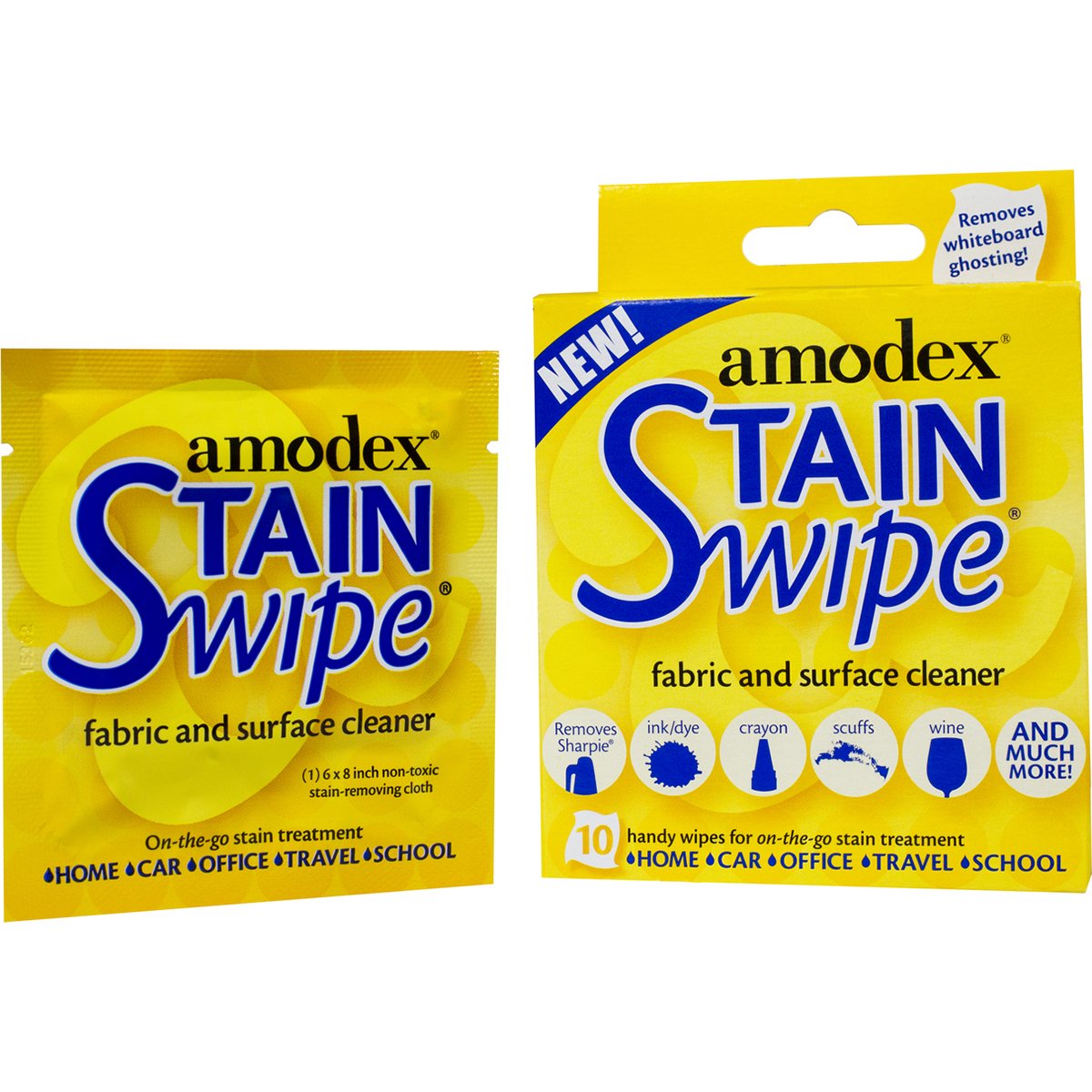 Amodex Products 10029 Stain Swipe Surface Cleaner Towelettes 10/Pkg