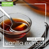 4oz Organic Madagascar Vanilla Beans Grade A. Certified USDA Organic. 6"-8" by FITNCLEAN VANILLA. Bulk for Extract, Cooking and Baking by the Weight