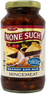 None Such Mincemeat Brandy & Rum - Pie Filling with Apples and Raisins, 27 Ounce (Pack of 1)